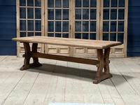 Large French Bleached Oak Refectory Farmhouse Dining Table (25 of 25) Large French Bleached Oak Refectory Farmhouse Dining Table (25 of 25)