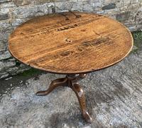 Large Georgian Oak Tilt Top Occasional Table (6 of 21) Large Georgian Oak Tilt Top Occasional Table (6 of 21)