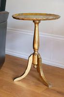 Gold giltwood Florentine three legged pedestal table (6 of 6) Gold giltwood Florentine three legged pedestal table (6 of 6)