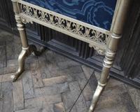 Giltwood firescreen with painted malachite panel (3 of 4) Giltwood firescreen with painted malachite panel (3 of 4)