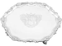 Antique Georgian Sterling Silver Salver (1736)
