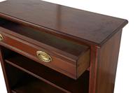 Slim Victorian Walnut Open Bookcase with Drawer (5 of 5) Slim Victorian Walnut Open Bookcase with Drawer (5 of 5)