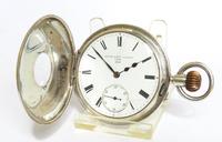 Antique Silver English Half Hunter Pocket Watch (2 of 5) Antique Silver English Half Hunter Pocket Watch (2 of 5)