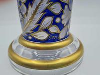 Antique Fritz Heckert Glass Vase with Cover, Large Trumpet Vase - Signed (4 of 8) Antique Fritz Heckert Glass Vase with Cover, Large Trumpet Vase - Signed (4 of 8)