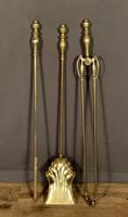 Good Set of Late Victorian Brass Andirons (5 of 6) Good Set of Late Victorian Brass Andirons (5 of 6)