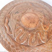 Carved Nigerian African Vintage Table (4 of 11) Carved Nigerian African Vintage Table (4 of 11)