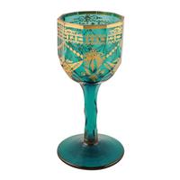 Pair of Georgian Gilded Green Wine Glasses (2 of 8) Pair of Georgian Gilded Green Wine Glasses (2 of 8)