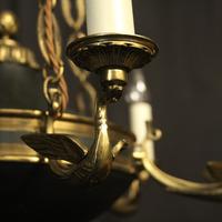 French Gilded Brass Empire 6 Light Antique Chandelier (9 of 10) French Gilded Brass Empire 6 Light Antique Chandelier (9 of 10)