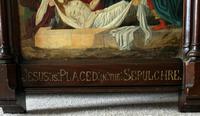 Superb 19th Century Old Master Biblical Jesus Religious Oil Painting - Gothic Oak Frame (11 of 14) Superb 19th Century Old Master Biblical Jesus Religious Oil Painting - Gothic Oak Frame (11 of 14)
