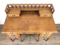 Edwardian Antique Oak Kneehole Desk (12 of 13) Edwardian Antique Oak Kneehole Desk (12 of 13)