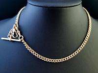 Antique 9ct Yellow Gold Double Albert Chain, Watch Chain, Curb Link (8 of 13) Antique 9ct Yellow Gold Double Albert Chain, Watch Chain, Curb Link (8 of 13)