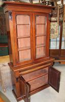1910's Mahogany Chiffonier Bookcase with Glazed Top (3 of 5) 1910's Mahogany Chiffonier Bookcase with Glazed Top (3 of 5)