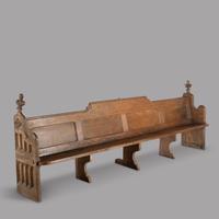 Fabulous Pair of 19th Century English Oak Pews (6 of 6) Fabulous Pair of 19th Century English Oak Pews (6 of 6)