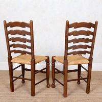 6 Oak Elm Rushwork Country Dining Chairs (9 of 10) 6 Oak Elm Rushwork Country Dining Chairs (9 of 10)