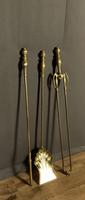Good Set of Late Victorian Brass Andirons (3 of 6) Good Set of Late Victorian Brass Andirons (3 of 6)