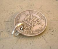 Vintage Pocket Watch Chain Fob 1948 Lucky Silver Sixpence 6d Coin Fob (6 of 7) Vintage Pocket Watch Chain Fob 1948 Lucky Silver Sixpence 6d Coin Fob (6 of 7)