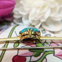 Antique 9ct Gold Turquoise Cabochon Brooch (6 of 9) Antique 9ct Gold Turquoise Cabochon Brooch (6 of 9)