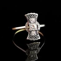 Vintage Art Deco Diamond Filigree Ring, 18ct Gold & Platinum (11 of 14) Vintage Art Deco Diamond Filigree Ring, 18ct Gold & Platinum (11 of 14)