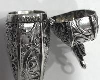 Large Edwardian Hanau Silver Heart Locket c1902 (6 of 6) Large Edwardian Hanau Silver Heart Locket c1902 (6 of 6)