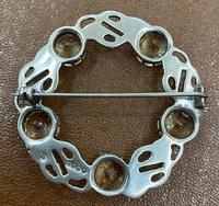 Scottish Silver Celtic & Citrine Brooch. Glasgow Hallmark 1954 (2 of 2) Scottish Silver Celtic & Citrine Brooch. Glasgow Hallmark 1954 (2 of 2)