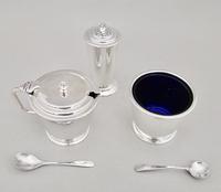 Art Deco Sterling Silver Three Piece Condiment Set by Reid & Son, Birmingham 1934 (2 of 5) Art Deco Sterling Silver Three Piece Condiment Set by Reid & Son, Birmingham 1934 (2 of 5)