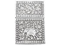 Indian Silver Card Case - Antique c.1880 (2 of 9) Indian Silver Card Case - Antique c.1880 (2 of 9)
