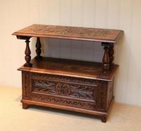 Carved Oak Monks Bench (4 of 10) Carved Oak Monks Bench (4 of 10)