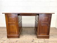 Antique Oak Pedestal Desk (10 of 10) Antique Oak Pedestal Desk (10 of 10)
