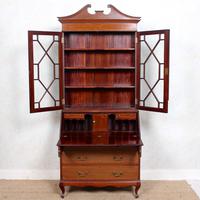 Secretaire Bureau Bookcase Astragal Glazed Mahogany Library Cabinet (3 of 14) Secretaire Bureau Bookcase Astragal Glazed Mahogany Library Cabinet (3 of 14)
