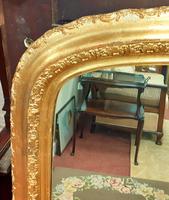 Antique 19th Century Gilt Overmantle Mirror (3 of 4) Antique 19th Century Gilt Overmantle Mirror (3 of 4)