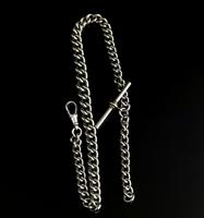 Vintage Art Deco Sterling Silver Albert Chain, Watch Chain (2 of 10) Vintage Art Deco Sterling Silver Albert Chain, Watch Chain (2 of 10)