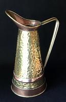 Arts & Crafts Brass & Copper Planished Jug (4 of 5) Arts & Crafts Brass & Copper Planished Jug (4 of 5)