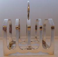 Large 1960 Solid Hallmarked Silver Toast Rack Emile Viner 109g (5 of 7) Large 1960 Solid Hallmarked Silver Toast Rack Emile Viner 109g (5 of 7)