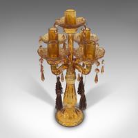 Pair of Antique Candelabra, English, Glass, Candle Stand, Victorian c.1890 (2 of 12) Pair of Antique Candelabra, English, Glass, Candle Stand, Victorian c.1890 (2 of 12)