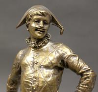 Bronze Figure of a Harlequin by Emile Laporte (6 of 6) Bronze Figure of a Harlequin by Emile Laporte (6 of 6)
