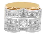 0.33ct Diamond & 18ct Yellow Gold Dress Ring - Art Deco - Vintage c.1940 (4 of 9) 0.33ct Diamond & 18ct Yellow Gold Dress Ring - Art Deco - Vintage c.1940 (4 of 9)