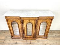 Victorian Inlaid Walnut Credenza with Marble Top (3 of 10) Victorian Inlaid Walnut Credenza with Marble Top (3 of 10)