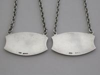 Pair of Art Deco Silver Enamel Wine Labels 'Whisky & Sherry' (8 of 10) Pair of Art Deco Silver Enamel Wine Labels 'Whisky & Sherry' (8 of 10)