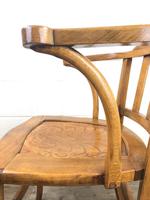 Early 20th Century Beech Smoker’s Chair with Pokerwork Seat (M-1591) (3 of 8) Early 20th Century Beech Smoker’s Chair with Pokerwork Seat (M-1591) (3 of 8)