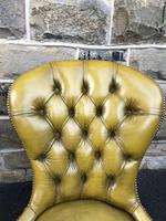 Antique Leather & Mahogany Nursing Chair (2 of 7) Antique Leather & Mahogany Nursing Chair (2 of 7)