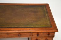 Antique Victorian Mahogany Leather Top Pedestal Desk (7 of 11) Antique Victorian Mahogany Leather Top Pedestal Desk (7 of 11)