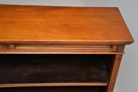 Antique Victorian Walnut Open Bookcase (10 of 11) Antique Victorian Walnut Open Bookcase (10 of 11)