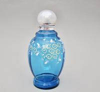 Edwardian Silver Mounted Turquoise Enamelled Glass Scent Bottle by John Grinsell Birmingham 1910 (3 of 6) Edwardian Silver Mounted Turquoise Enamelled Glass Scent Bottle by John Grinsell Birmingham 1910 (3 of 6)