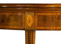 George III Mahogany & Satinwood Card Table (8 of 9) George III Mahogany & Satinwood Card Table (8 of 9)