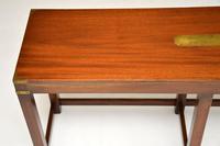 Antique Mahogany Military Campaign Style Console Table (7 of 8) Antique Mahogany Military Campaign Style Console Table (7 of 8)