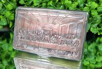 Rare French F Morel Solid Silver Last Supper Scense Lud Snuff Box (11 of 18) Rare French F Morel Solid Silver Last Supper Scense Lud Snuff Box (11 of 18)