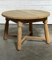 Round Bleached Oak Farmhouse Dining Table with Leaf (6 of 18) Round Bleached Oak Farmhouse Dining Table with Leaf (6 of 18)
