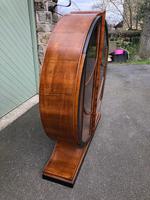 Art Deco Walnut & Ebonised Round Display Cabinet (2 of 11) Art Deco Walnut & Ebonised Round Display Cabinet (2 of 11)