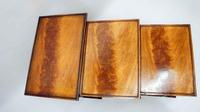 Nest of Three Early 20th Century Flame Mahogany Side Tables (7 of 7) Nest of Three Early 20th Century Flame Mahogany Side Tables (7 of 7)