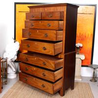 Chest on Chest of Drawers 19th Century Inlaid Mahogany (11 of 11) Chest on Chest of Drawers 19th Century Inlaid Mahogany (11 of 11)
